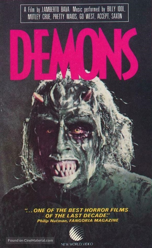 Demoni - VHS movie cover