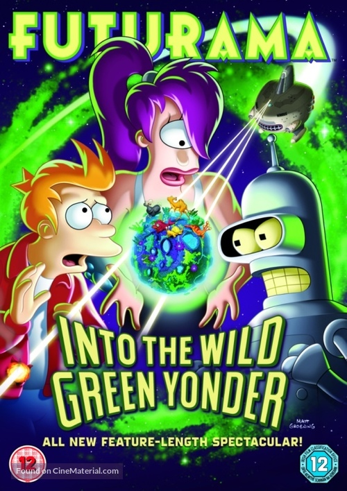 Futurama: Into the Wild Green Yonder - British DVD movie cover