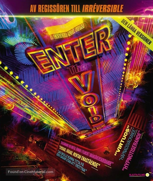 Enter the Void - Swedish Blu-Ray movie cover