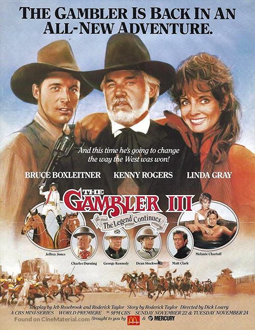 Kenny Rogers as The Gambler, Part III: The Legend Continues - Movie Cover