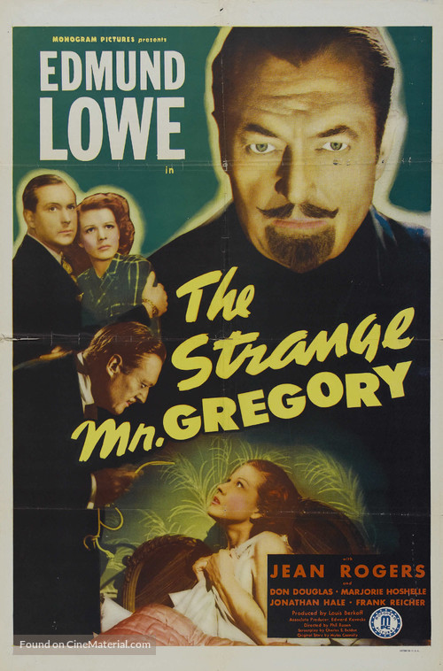 The Strange Mr. Gregory - Movie Poster