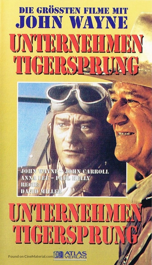 Flying Tigers - German VHS movie cover