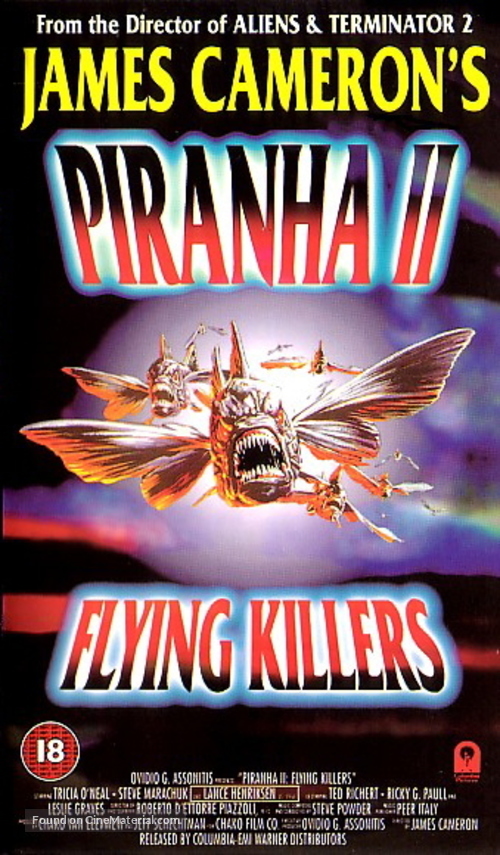 Piranha Part Two: The Spawning - British VHS movie cover