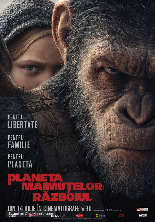 War for the Planet of the Apes - Romanian Movie Poster