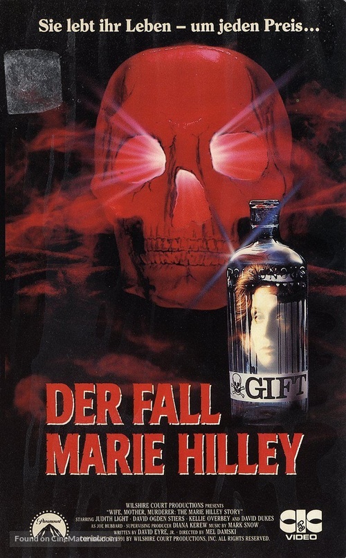 Wife, Mother, Murderer - German VHS movie cover