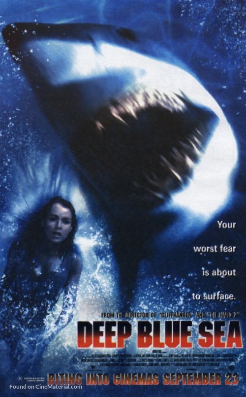 Deep Blue Sea - New Zealand Movie Poster