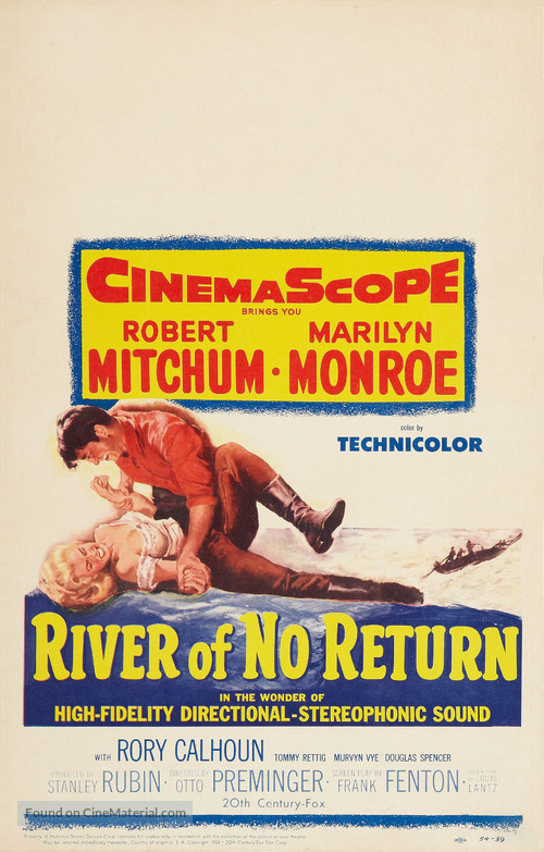 River of No Return - Theatrical movie poster