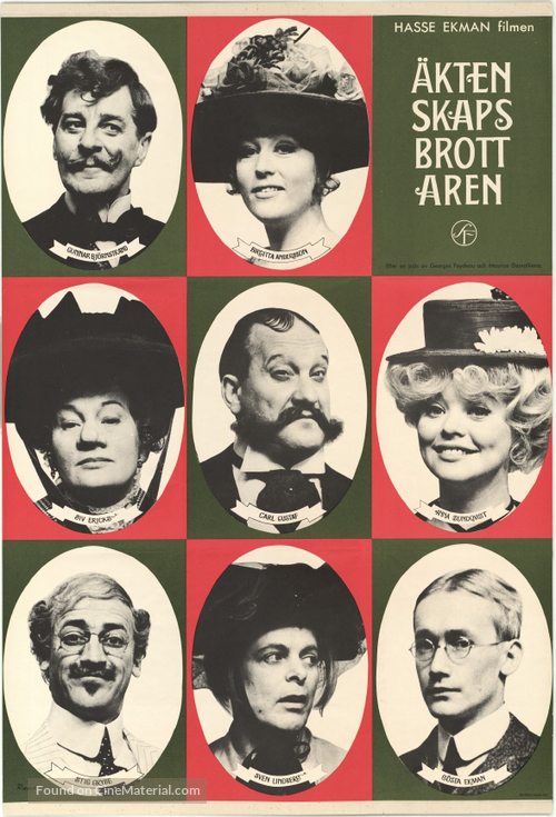 &Auml;ktenskapsbrottaren - Swedish Movie Poster