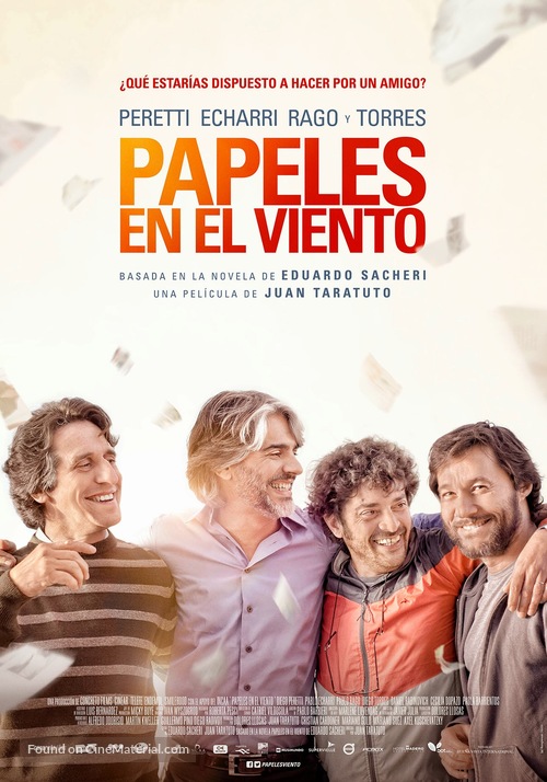 Papeles en el viento - Argentinian Movie Poster