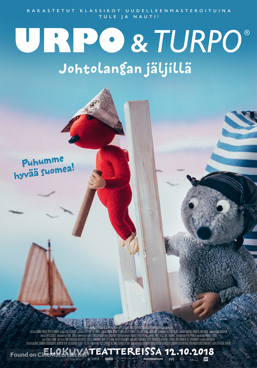 Urpo &amp; Turpo johtolangan j&auml;ljill&auml; - Finnish Movie Poster