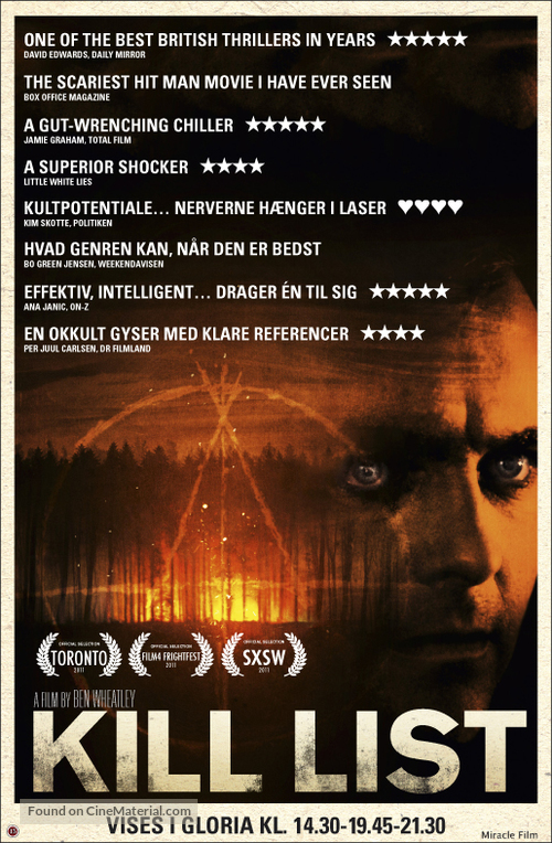 Kill List - Danish Movie Poster