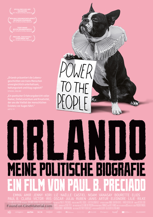 Orlando, ma biographie politique - German Movie Poster