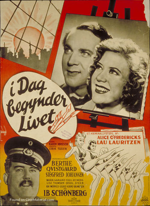 I dag begynder livet - Danish Movie Poster