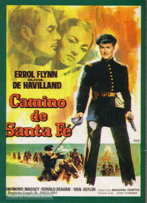 They Died with Their Boots On - Spanish Movie Poster