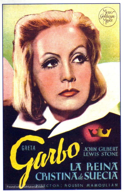 Queen Christina - Spanish Movie Poster