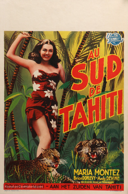 South of Tahiti - Belgian Movie Poster