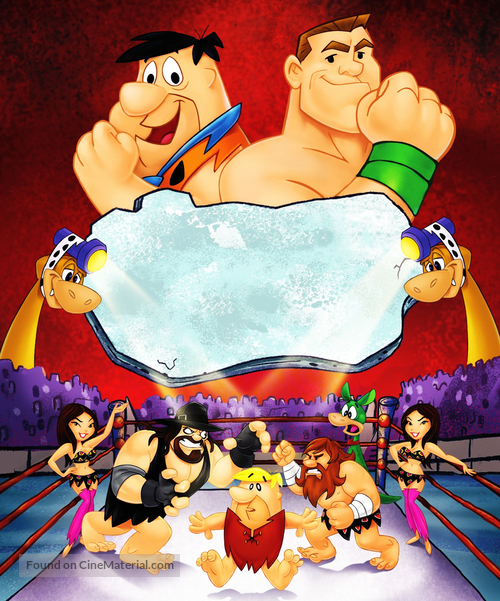The Flintstones &amp; WWE: Stone Age Smackdown - Key art