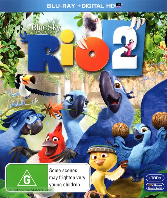 Rio 2 14 Australian Blu Ray Movie Cover Rio 2 14 Australian Blu Ray Movie Cover