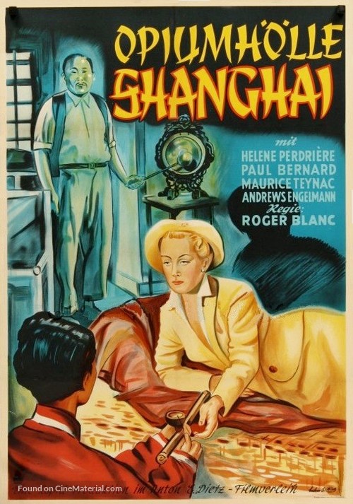 Myst&egrave;re &agrave; Shanghai - German Movie Poster