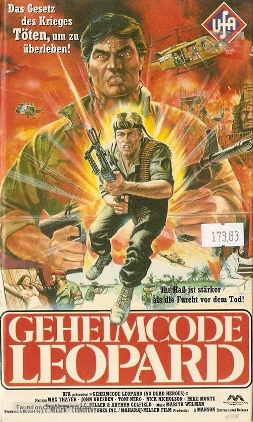 No Dead Heroes - German VHS movie cover