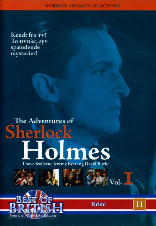 &quot;The Adventures of Sherlock Holmes&quot; - Danish DVD movie cover