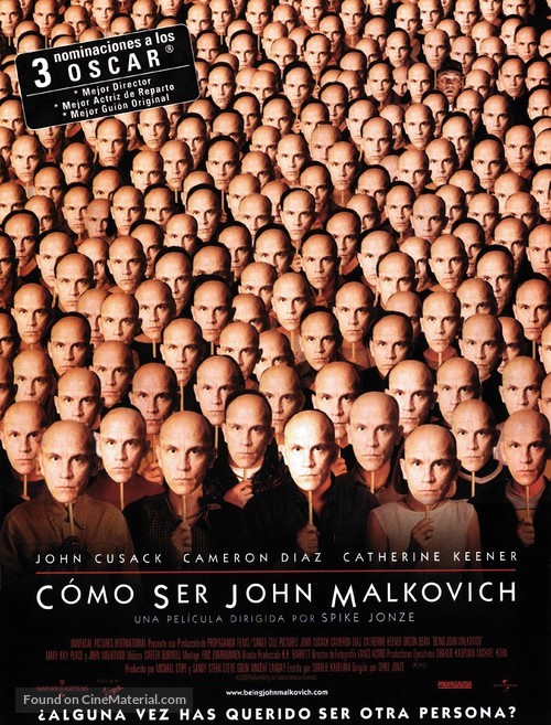 Being John Malkovich - Spanish Movie Poster