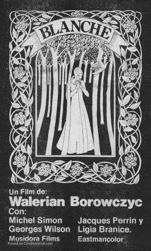 Blanche - Spanish Movie Poster