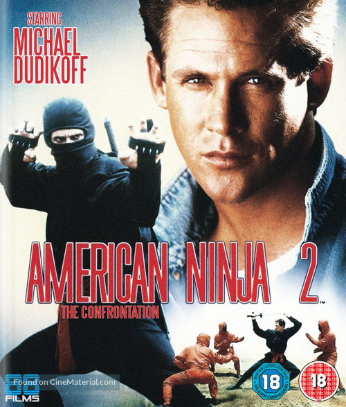 American Ninja 2: The Confrontation - British Movie Cover