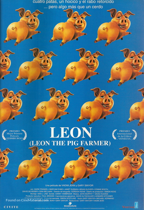 Leon the Pig Farmer - Spanish Movie Poster