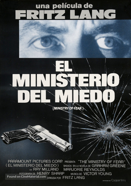 Ministry of Fear - Spanish Movie Poster