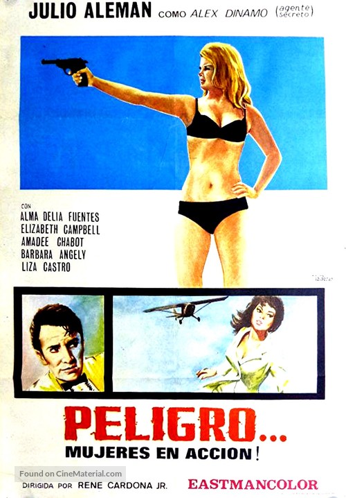 Peligro...! Mujeres en acci&oacute;n - Mexican Movie Poster