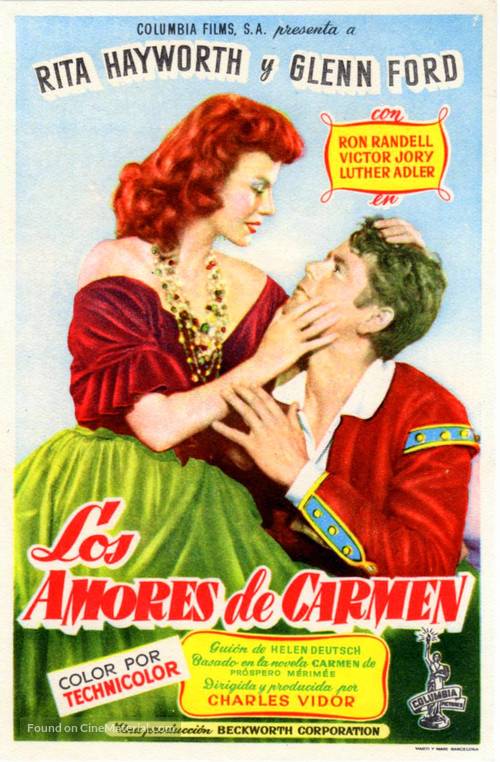 The Loves of Carmen - Spanish Movie Poster