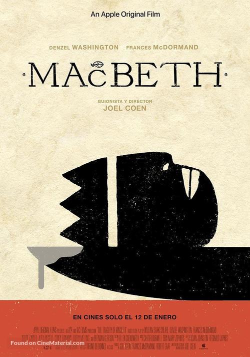 The Tragedy of Macbeth - Spanish Movie Poster