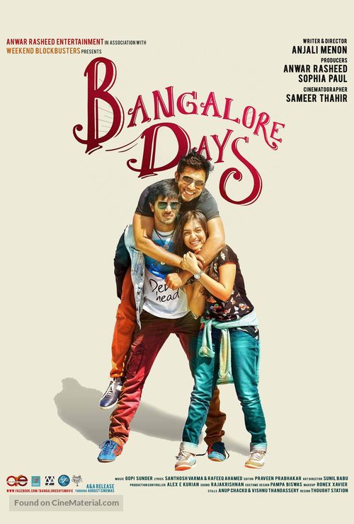 Bangalore Days - Indian Movie Poster