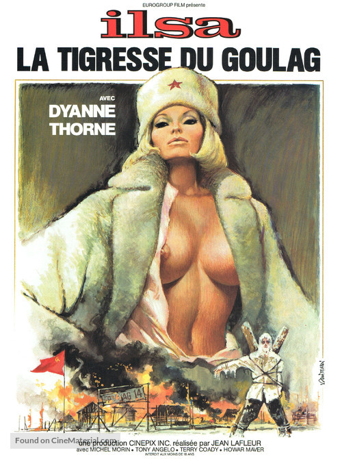 Ilsa the Tigress of Siberia - French Movie Poster