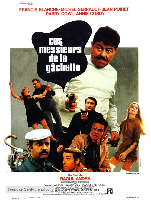 Ces messieurs de la g&acirc;chette - French Movie Poster