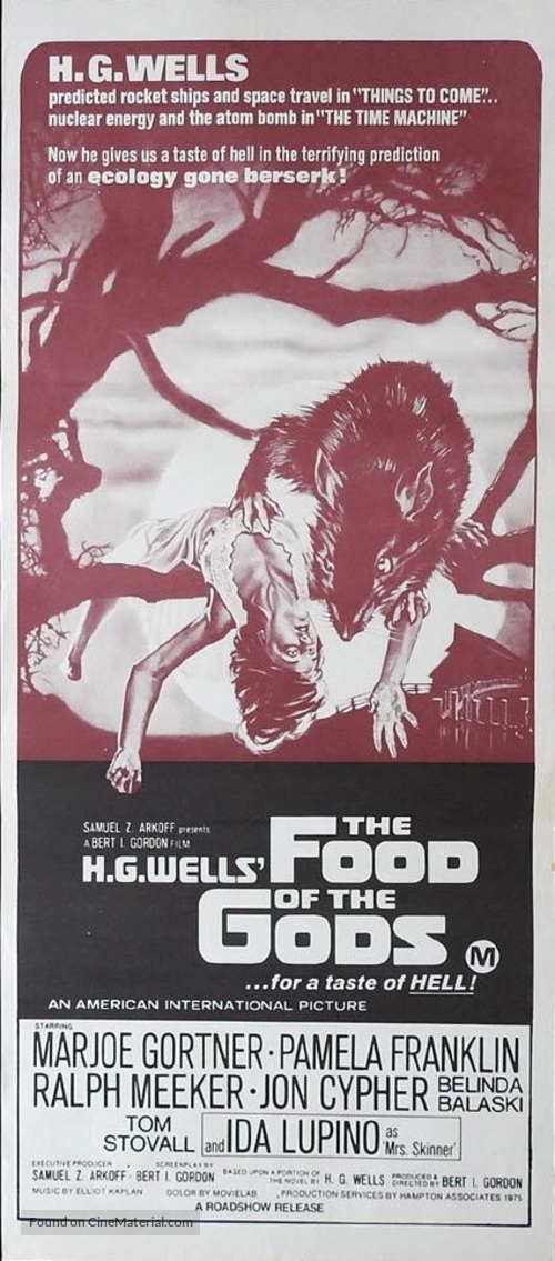 The Food of the Gods - Australian Movie Poster