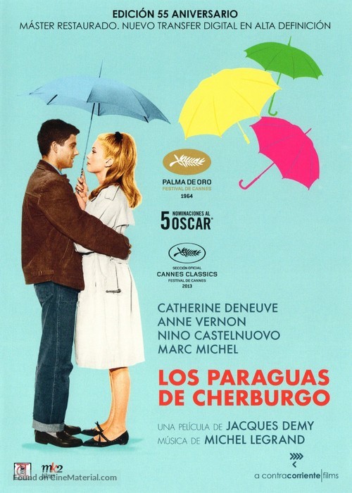 Les parapluies de Cherbourg - Spanish Movie Cover