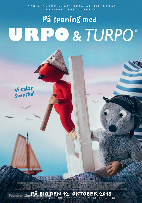 Urpo &amp; Turpo johtolangan j&auml;ljill&auml; - Finnish Movie Poster