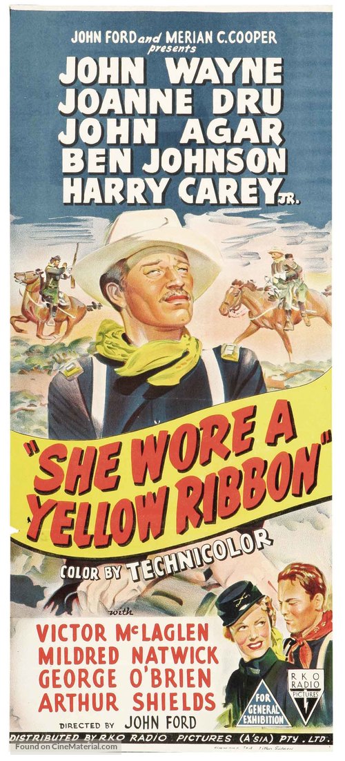 She Wore a Yellow Ribbon - Australian Movie Poster