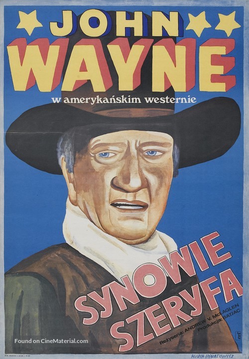 Cahill U.S. Marshal - Polish Movie Poster