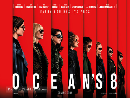 Ocean&#039;s 8 - British Movie Poster