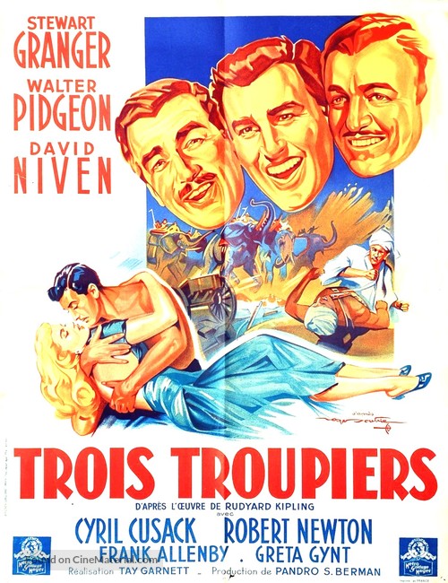 Soldiers Three - French Movie Poster