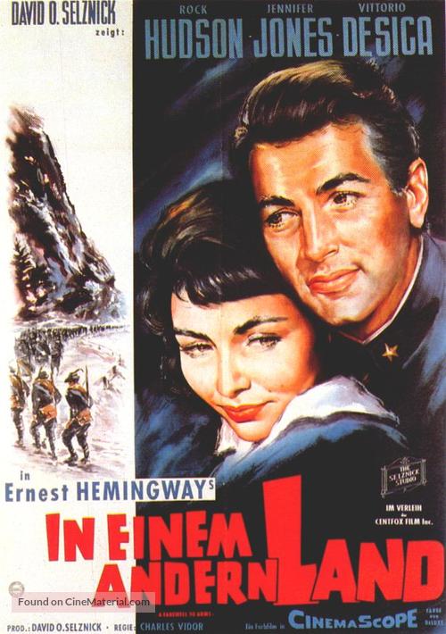 A Farewell to Arms - German Movie Poster