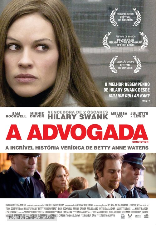 Conviction - Portuguese Movie Poster