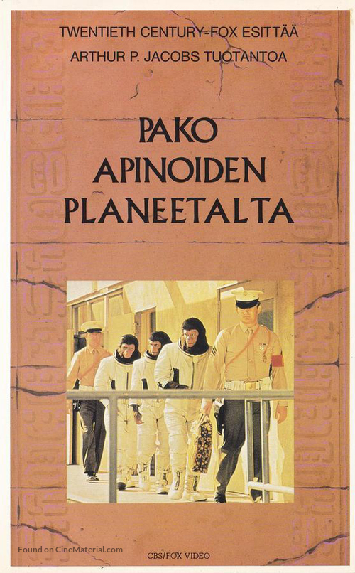 Escape from the Planet of the Apes - Finnish VHS movie cover
