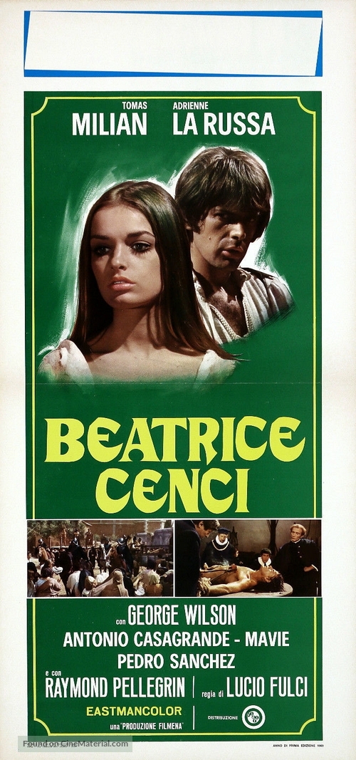 Beatrice Cenci - Italian Movie Poster