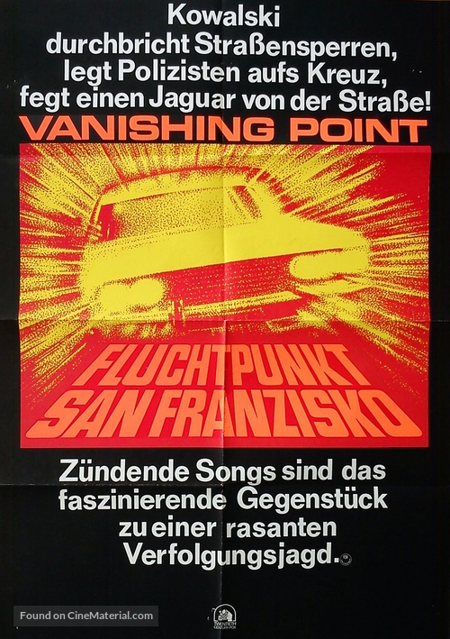 Vanishing Point - German Movie Poster