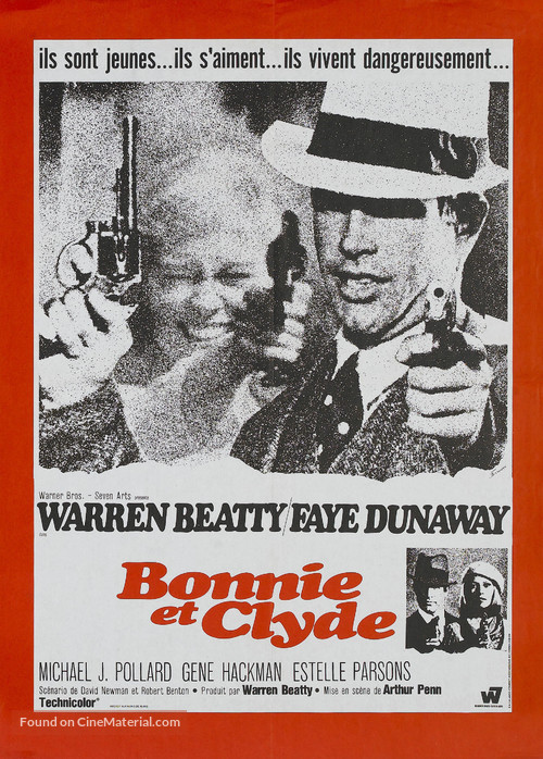 Bonnie and Clyde - French Movie Poster