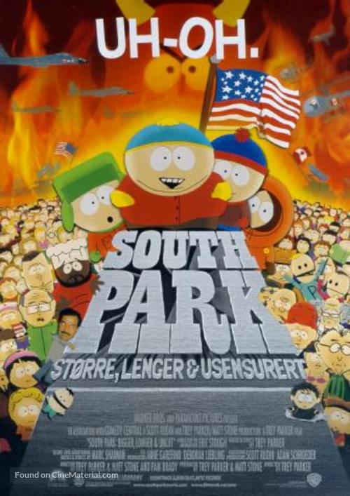 South Park: Bigger Longer &amp; Uncut - Norwegian Movie Poster